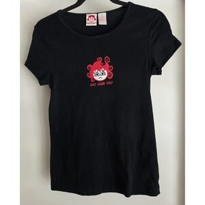 Fred is Red M Black Bad Hair Day T-Shirt Short Sleeve Cotton Casual Y2K Baby Tee